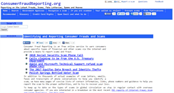Desktop Screenshot of consumerfraudreporting.org
